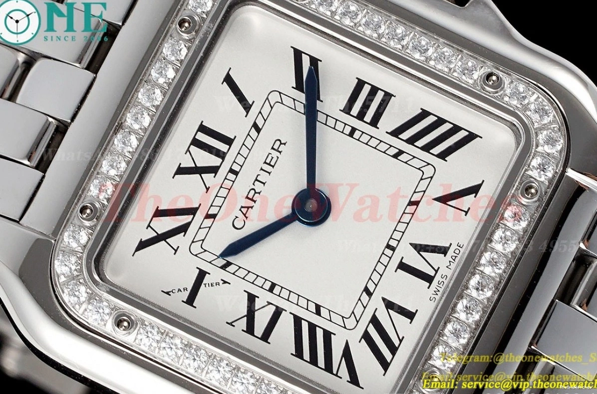 Quartz Panthere De SS SS Secrete 27mm Dial Ladies White AF 0213